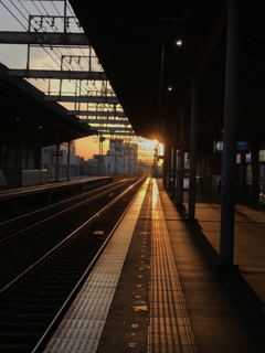 近鉄八尾駅夕景