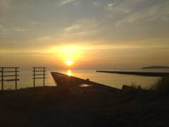 館山の夕陽