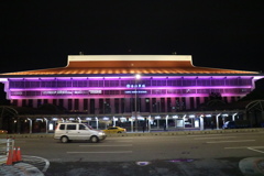 台北　夜の台北駅