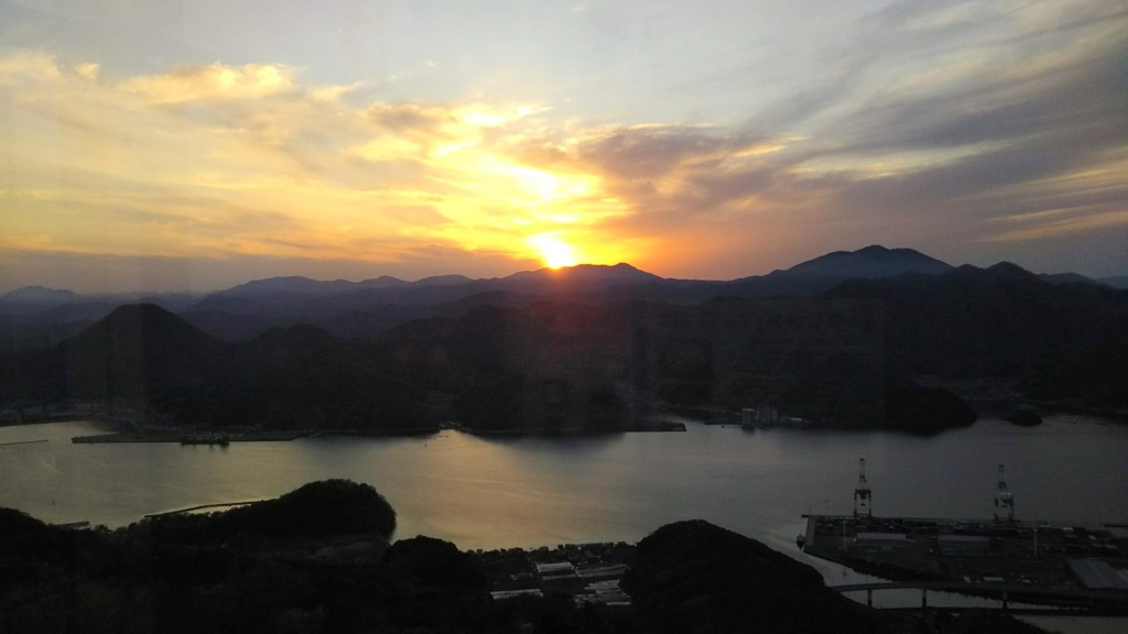 五郎岳　夕陽