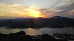 五郎岳　夕陽