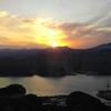五郎岳　夕陽