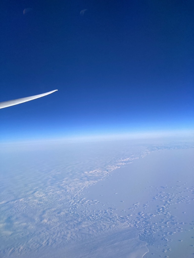 グリーンランド上空