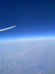 グリーンランド上空