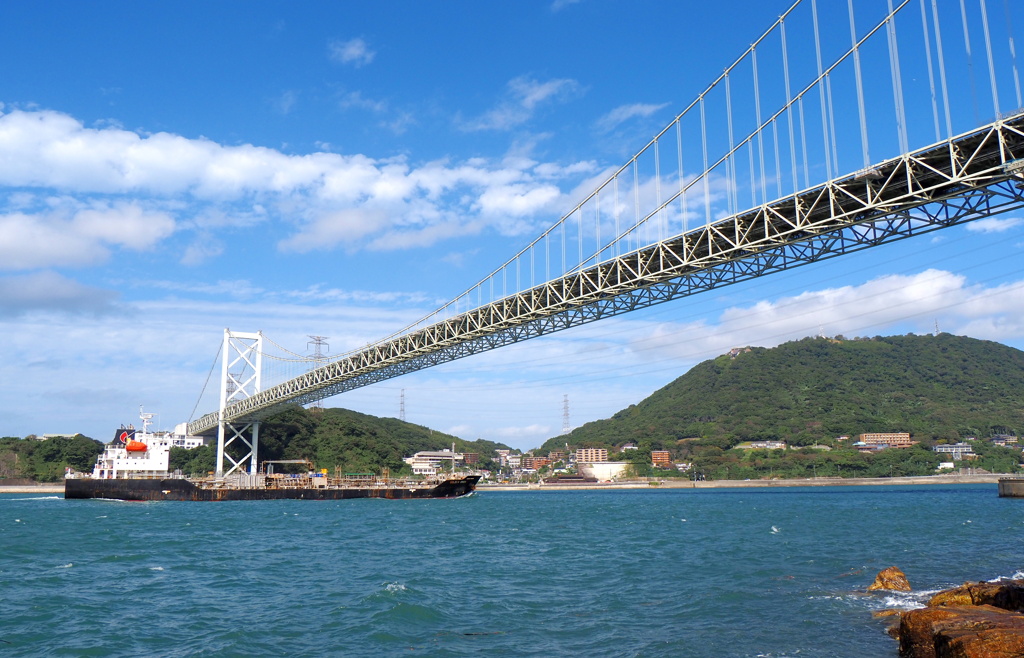 関門橋 門司港側から