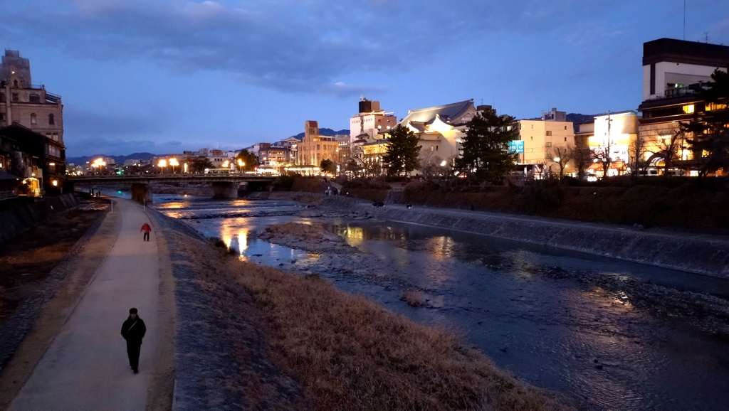 黄昏の鴨川