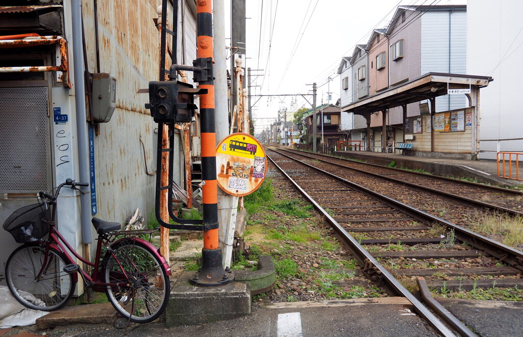阪堺線と自転車