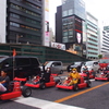 街中で