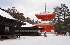 高野山雪景色②