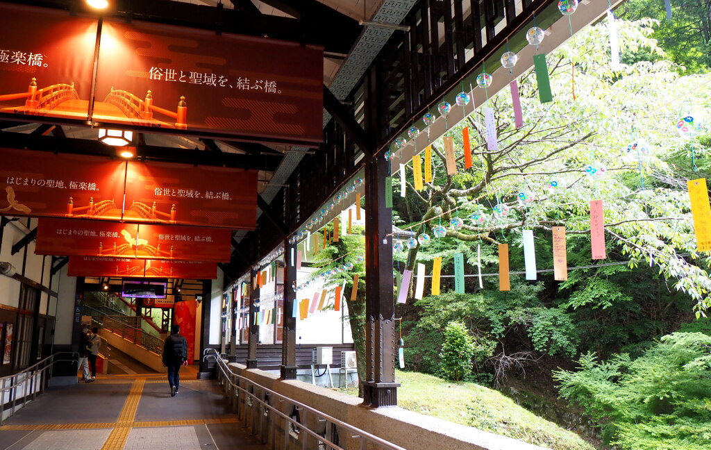 夏の極楽橋駅２