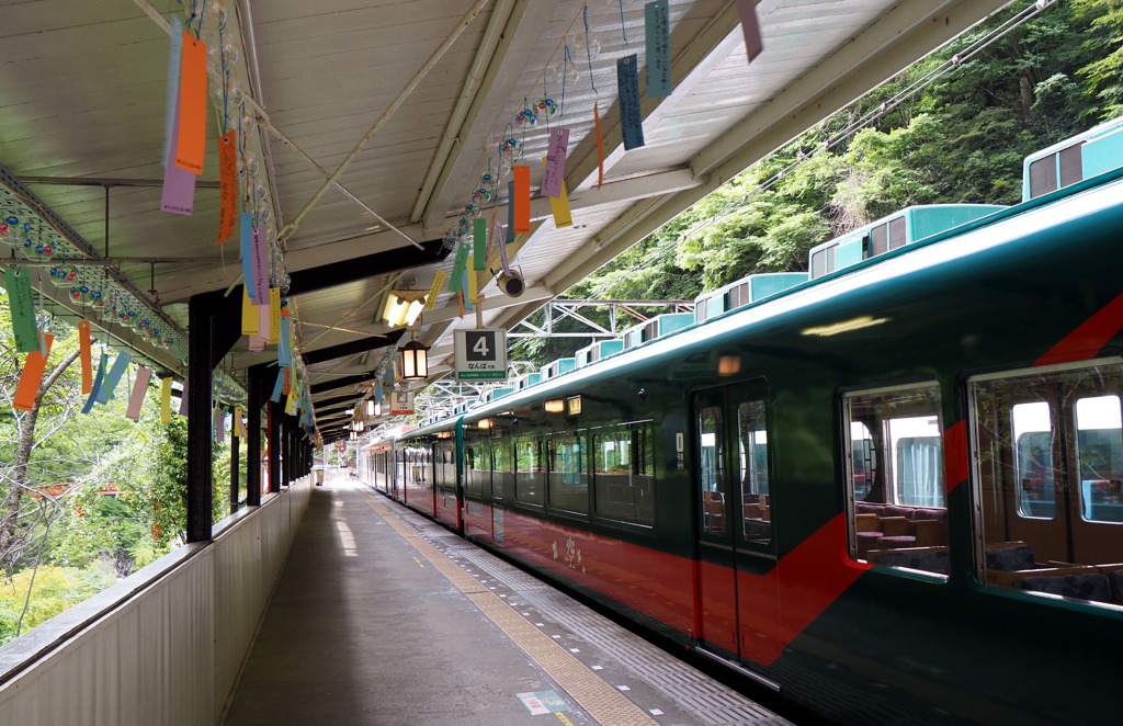 夏の極楽橋駅１