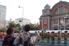 浴衣で見学