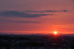 今日の夕日2
