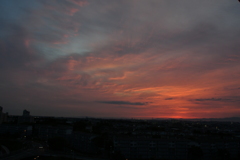 今日の夕日5