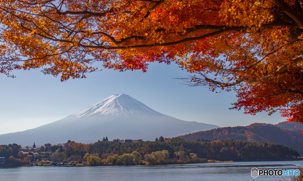 富士山と紅葉