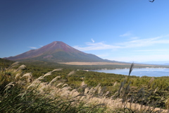 秋空と富士山