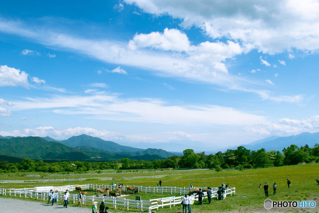 清里高原の空