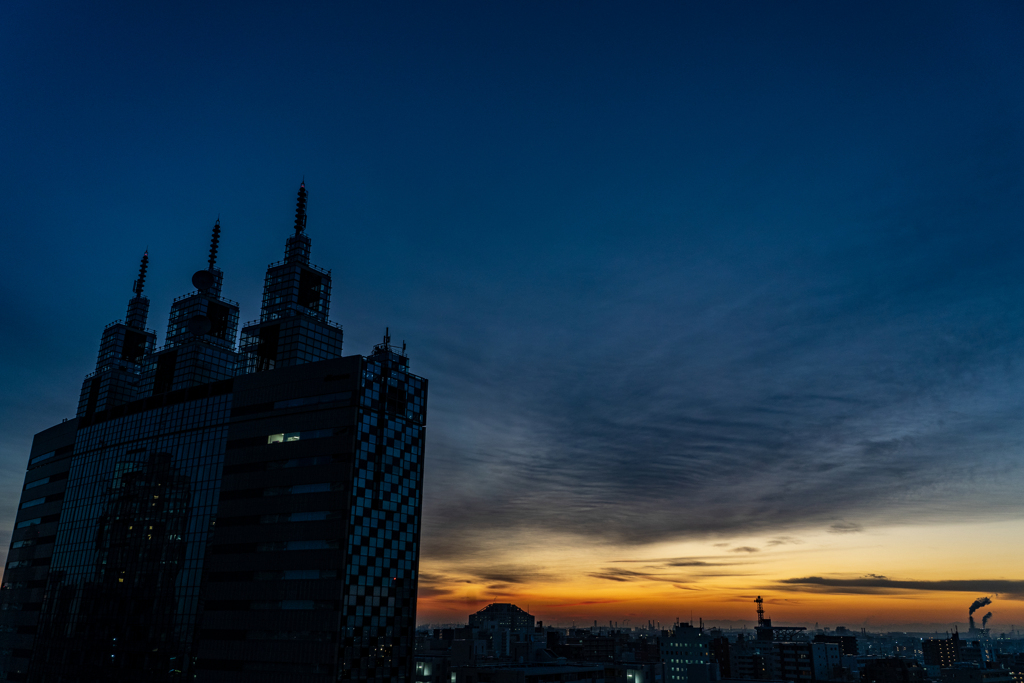 夜から朝の瞬間