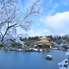 雪の金閣寺