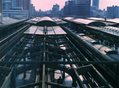 梅田駅プラットホーム俯瞰