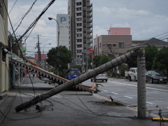 台風の爪痕