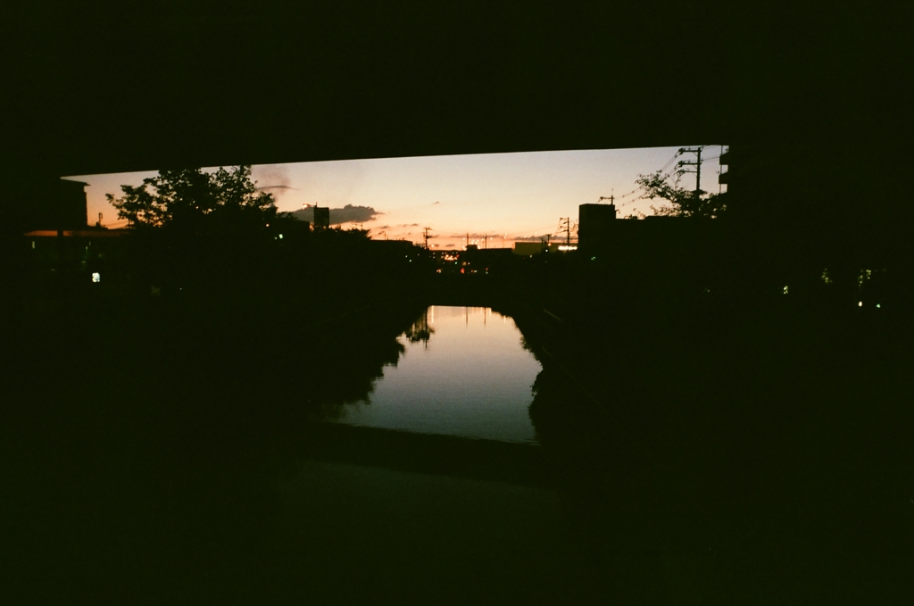 橋の下から