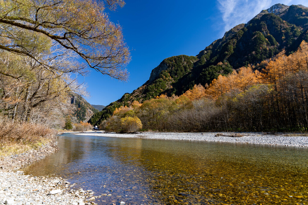 上高地、晩秋