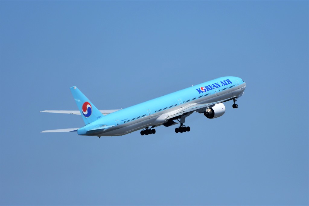 Korean B777離陸