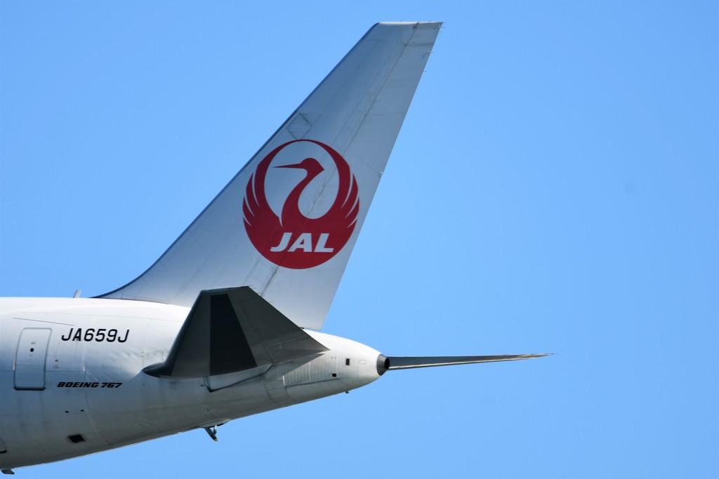 JAL B6 Tail　RWY34L