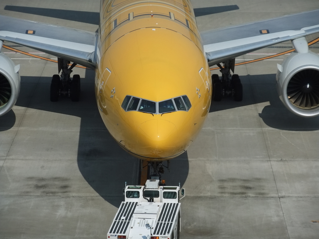 B777のトーイング