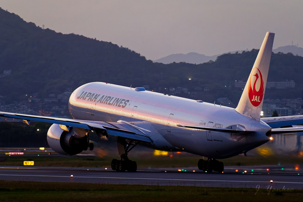 夕空を映して