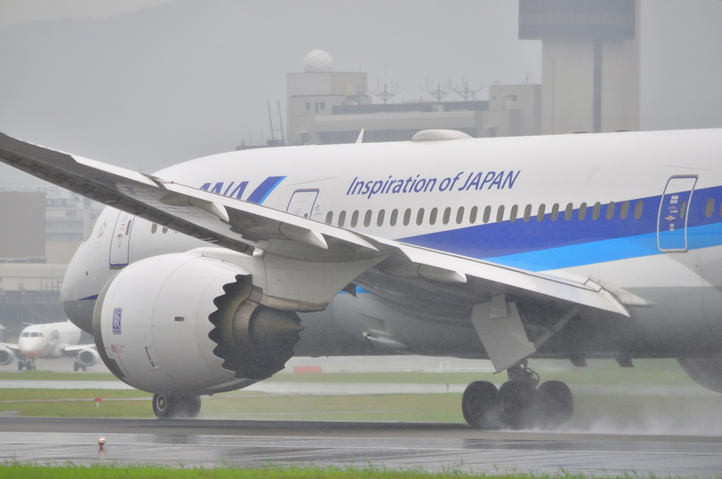 Taking off in the rain (1)