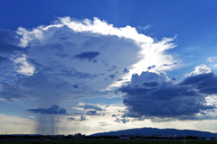 雨と青空