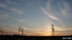 大和川橋梁と秋の空1