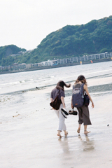 on the beach
