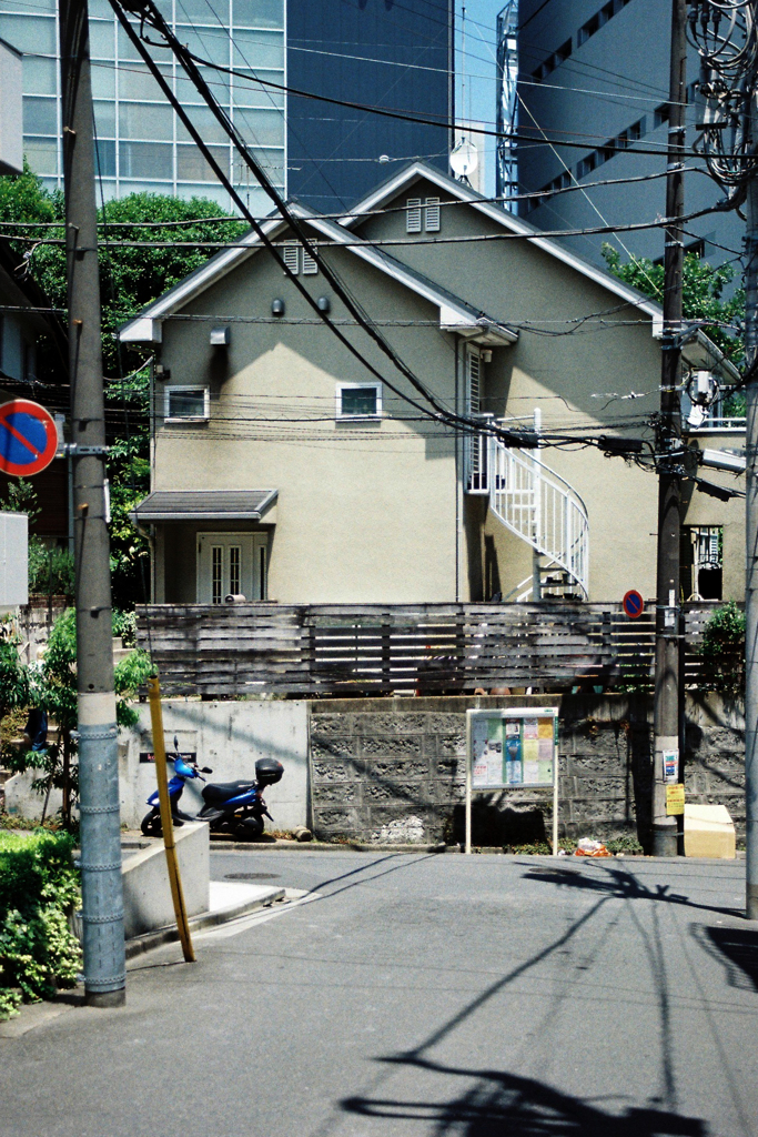 家のある風景