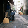 銀座の路地にて