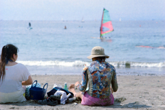 森戸海岸・二人