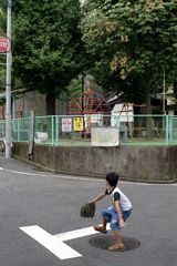 サウスポーの少年(過去写真)