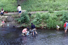 川遊び