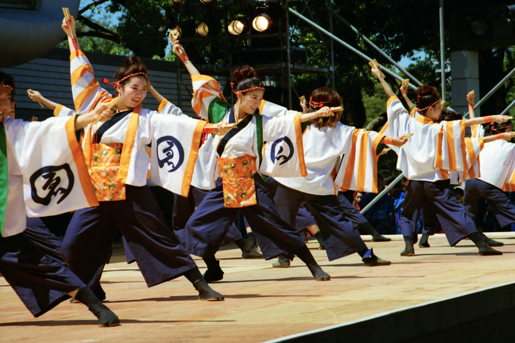 原宿表参道元氣祭スーパーよさこい2018踊り編4-2　御心拍子・縁様