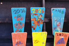 お絵かき羽子板