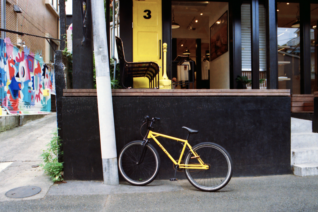 置かれた自転車