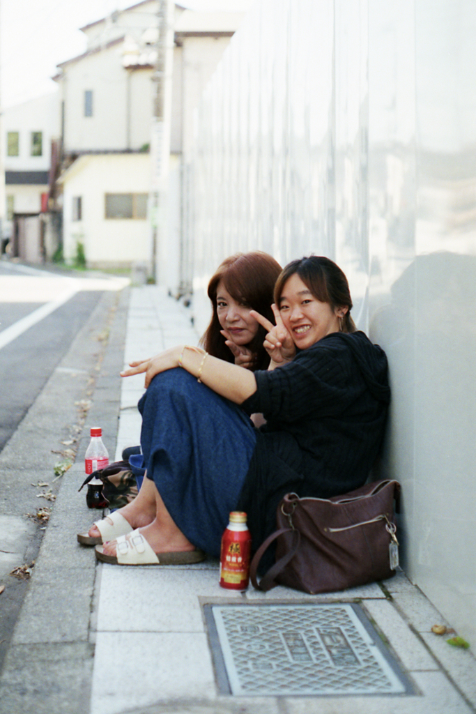 屋台の親子