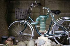 井戸と自転車