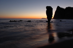 明け方の海