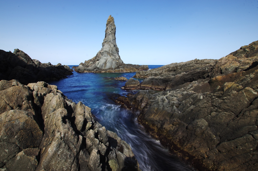 流れる海