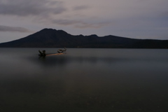 真夜中の支笏湖