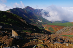 晩秋の富良野岳