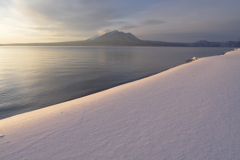 深い雪の朝